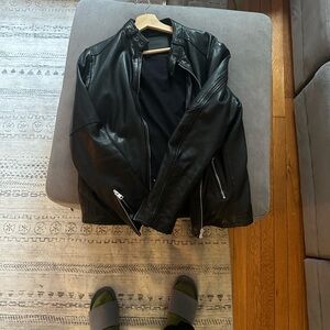 All Saints Black Leather Jacket